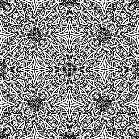 Seamless pattern. Vintage decorative elementsのイラスト素材
