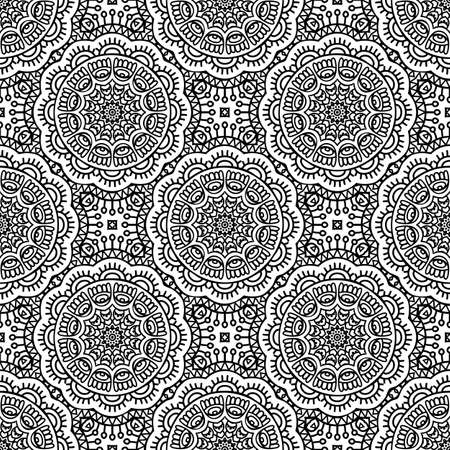 Seamless pattern. Vintage decorative elementsのイラスト素材