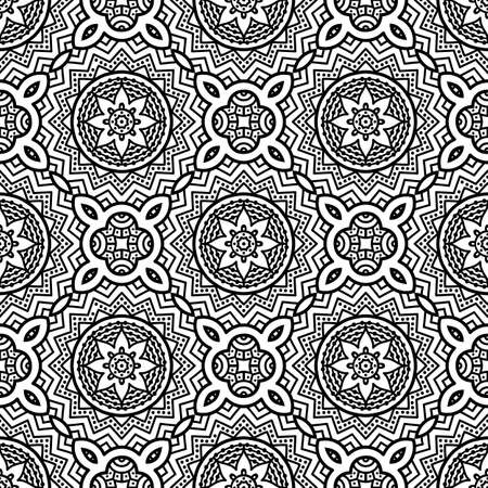 Seamless pattern. Vintage decorative elementsのイラスト素材