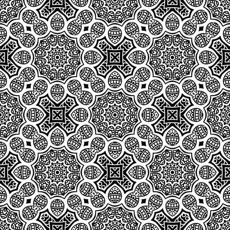 Seamless pattern. Vintage decorative elementsのイラスト素材
