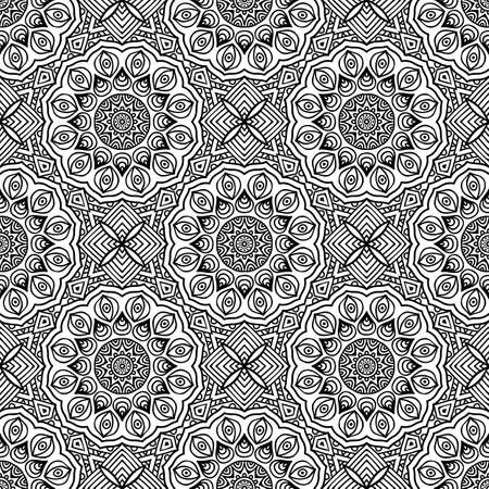 Seamless pattern. Vintage decorative elementsのイラスト素材
