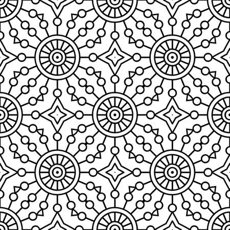 Seamless pattern. Vintage decorative elementsのイラスト素材
