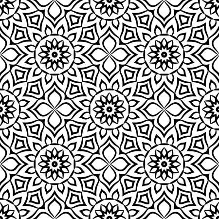 Seamless pattern. Vintage decorative elementsのイラスト素材