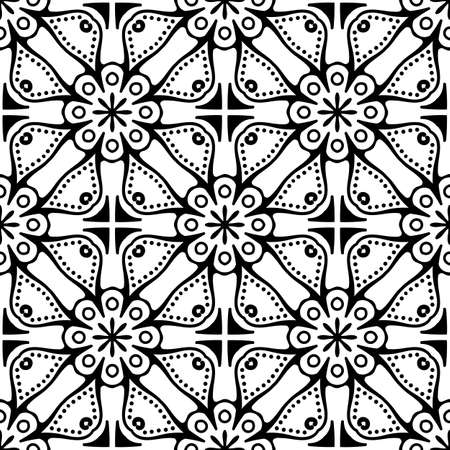 Seamless pattern. Vintage decorative elementsのイラスト素材