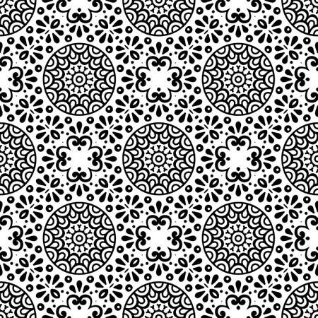 Seamless pattern. Vintage decorative elementsのイラスト素材