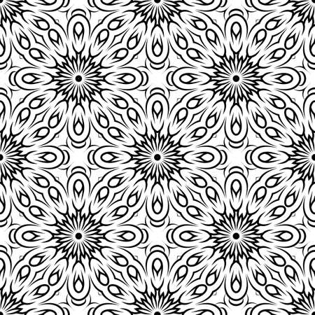 Seamless pattern. Vintage decorative elementsのイラスト素材
