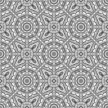 Seamless pattern. Vintage decorative elementsのイラスト素材