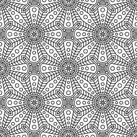 Seamless pattern. Vintage decorative elementsのイラスト素材
