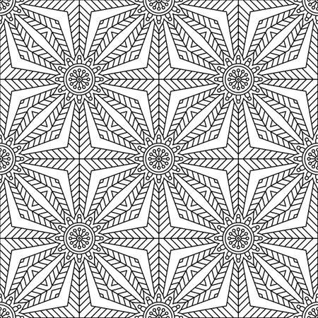 Seamless pattern. Vintage decorative elementsのイラスト素材