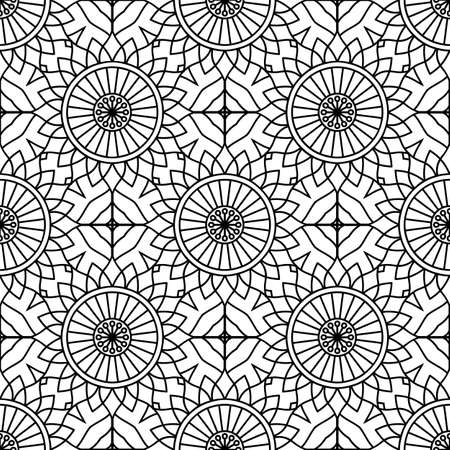 Seamless pattern. Vintage decorative elementsのイラスト素材