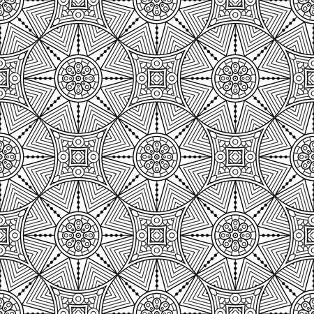 Seamless pattern. Vintage decorative elementsのイラスト素材