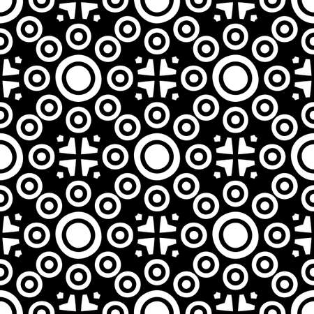 Seamless pattern. Vintage decorative elementsのイラスト素材