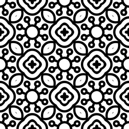 Seamless pattern. Vintage decorative elementsのイラスト素材