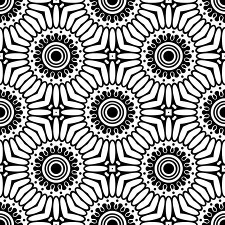 Seamless pattern. Vintage decorative elementsのイラスト素材