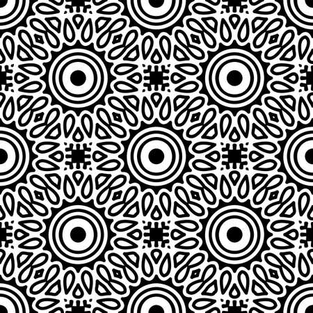 Seamless pattern. Vintage decorative elementsのイラスト素材