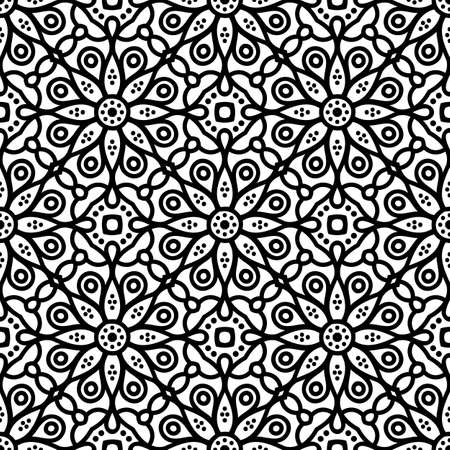 Seamless pattern. Vintage decorative elementsのイラスト素材