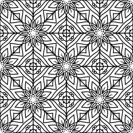 Seamless pattern. Vintage decorative elementsのイラスト素材