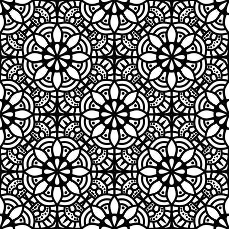 Seamless pattern. Vintage decorative elementsのイラスト素材