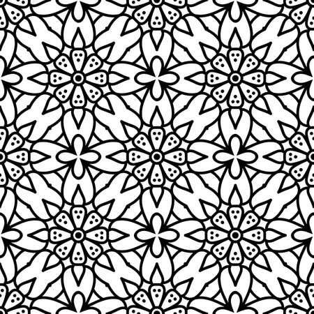 Seamless pattern. Vintage decorative elementsのイラスト素材