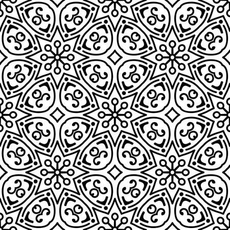 Seamless pattern. Vintage decorative elementsのイラスト素材