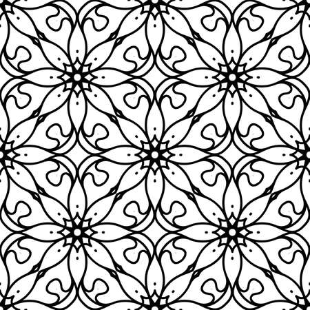 Seamless pattern. Vintage decorative elementsのイラスト素材