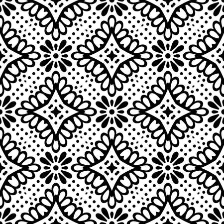 Seamless pattern. Vintage decorative elementsのイラスト素材