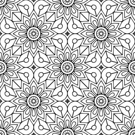 Seamless pattern. Vintage decorative elementsのイラスト素材