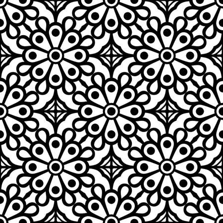 Seamless pattern. Vintage decorative elementsのイラスト素材