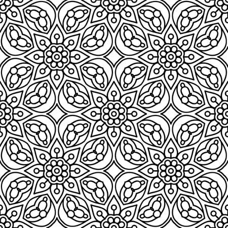 Seamless pattern. Vintage decorative elementsのイラスト素材