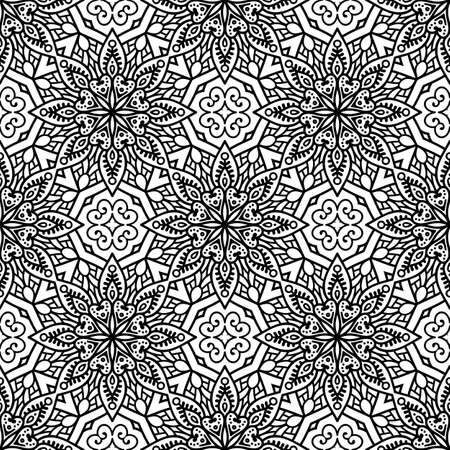 Seamless pattern. Vintage decorative elementsのイラスト素材