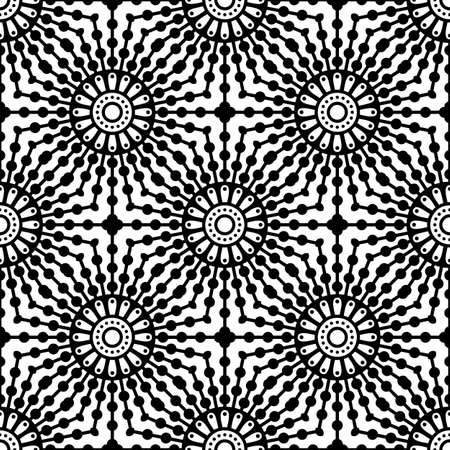 Seamless pattern. Vintage decorative elementsのイラスト素材