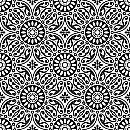 Seamless pattern. Vintage decorative elementsのイラスト素材