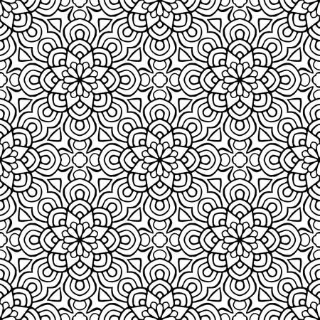 Seamless pattern. Vintage decorative elementsのイラスト素材