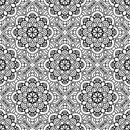 Seamless pattern. Vintage decorative elementsのイラスト素材