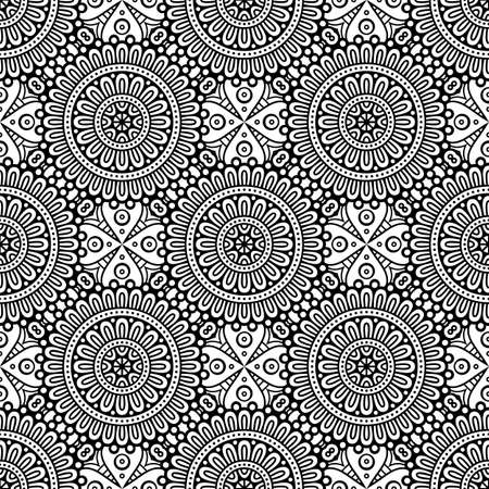 Seamless pattern. Vintage decorative elementsのイラスト素材