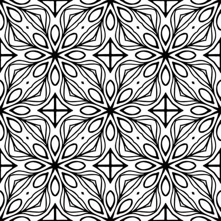 Seamless pattern. Vintage decorative elementsのイラスト素材