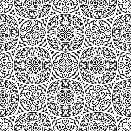 Seamless pattern. Vintage decorative elementsのイラスト素材