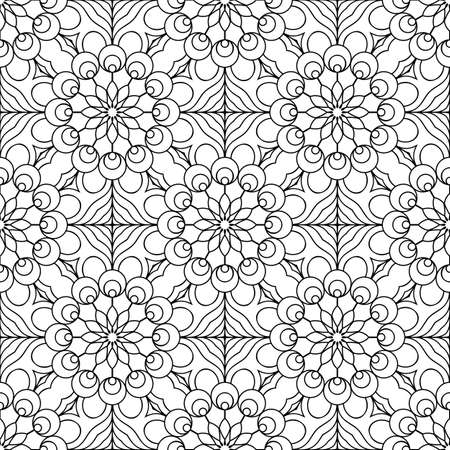 Seamless pattern. Vintage decorative elementsのイラスト素材