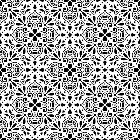 Seamless pattern. Vintage decorative elementsのイラスト素材