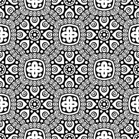 Seamless pattern. Vintage decorative elementsのイラスト素材