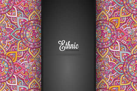 luxury ornamental mandala design backgroundの写真素材