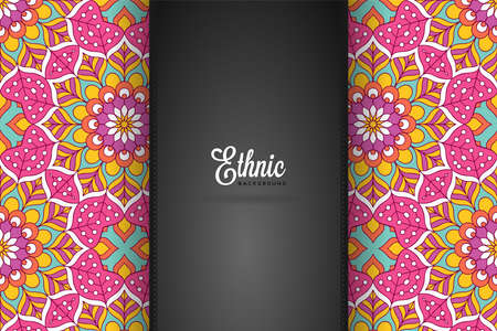 luxury ornamental mandala design backgroundのイラスト素材