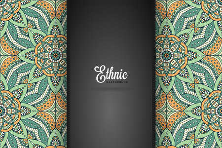 luxury ornamental mandala design backgroundのイラスト素材