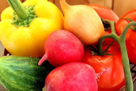 salad vegetablesの写真素材