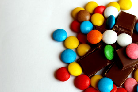 chocolate segments in a heap with a small drama