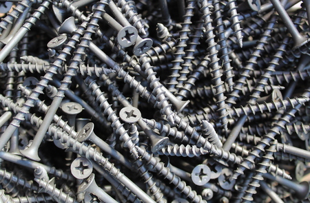 texture screws long long dark gray colorの写真素材