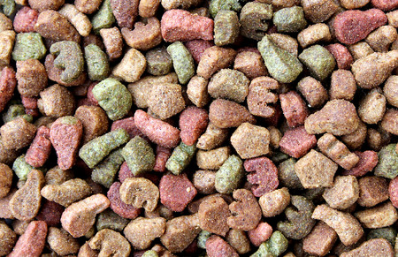 Texture a lot of cat food for foodの写真素材