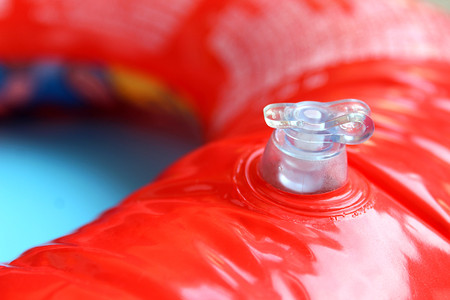 Inflatable lifebuoy for swimmingの写真素材