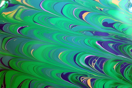 Texture abstract drawing made with nail polishの写真素材