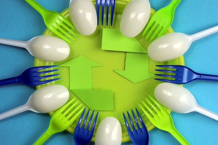 Plastic contamination. Anti fast food movement. Environmental Protection. Disposable forks and...
